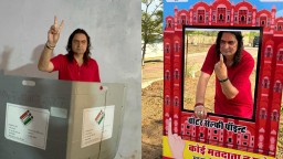 LS Polls Phase 1: BJP MLA Balmukund Acharya casts his vote in Jaipur